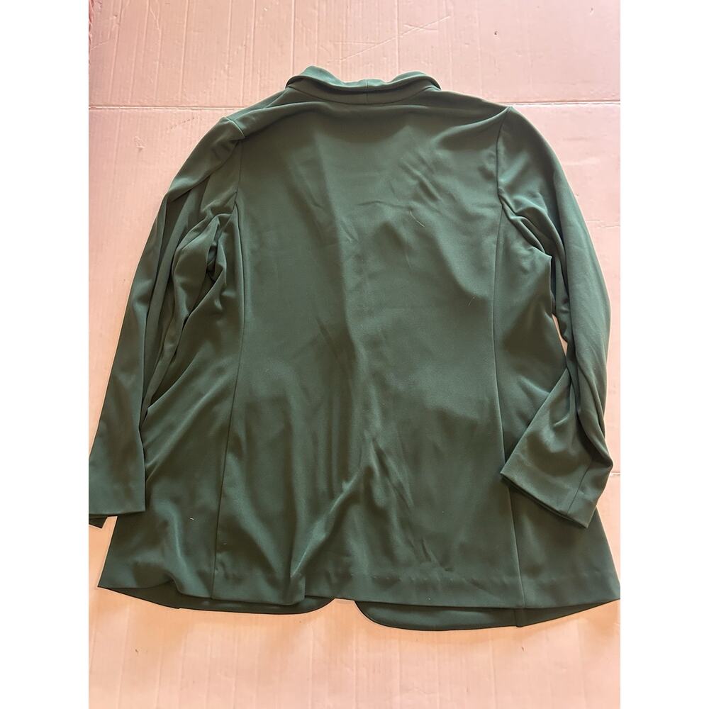 Susan Graver Blazer Womens Sz XL Green Single Button Stretch Career Professional - Picture 6 of 9